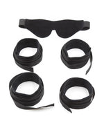 Restraint 3 Pieces Set Blindfold Anklecuffs and Wristcuffs Adjustable