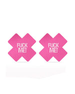 Pack Nipple Covers Cross Black and Pink FUCK ME