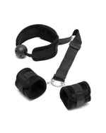Set Mouthgag with Cuffs Black