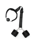 Set Mouthgag with Cuffs Black