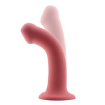 Bouncy Liquid Silicone Dildo Hiper Flexible 7 18 cm Size M Burgundy