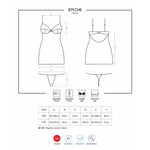871 CHE 2 Chemise and Thong White