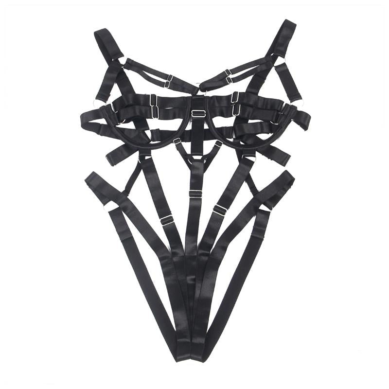 Bianca Teddy with Straps Thong Style