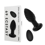 Spiral Mellow Butt Plug with Vibration and Remote