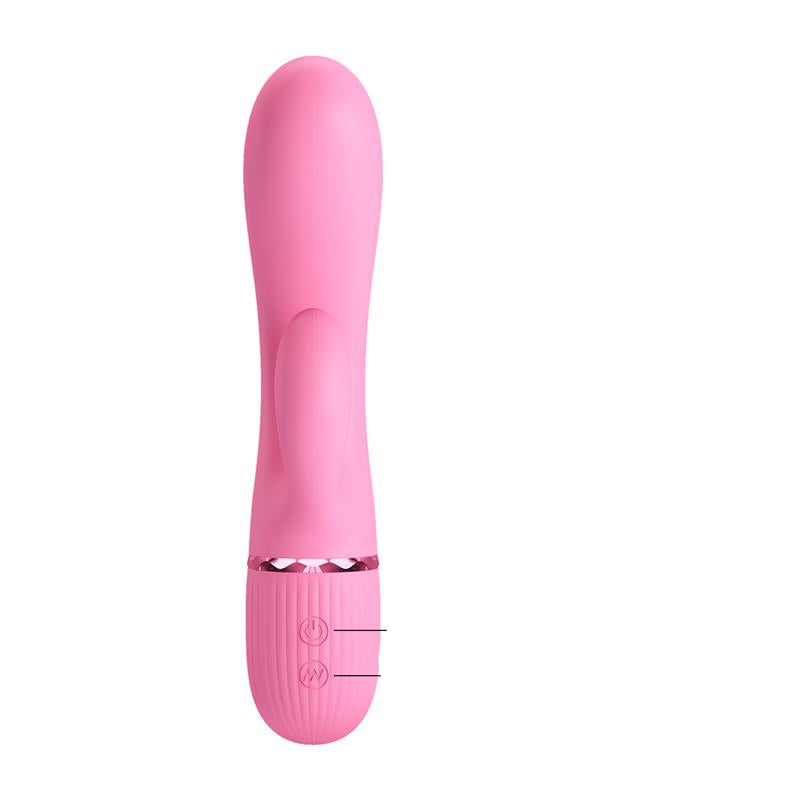 Marski Vibrator with Rabbit G Spot Pink