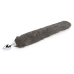 Anal plug with tail Gray 40 cm