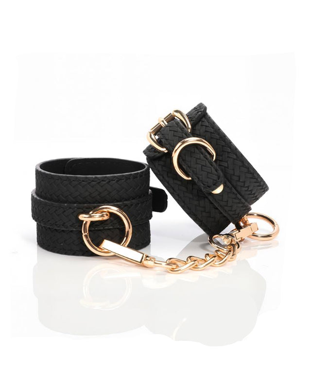 Weaving patterns wrist cuff Golden Chain