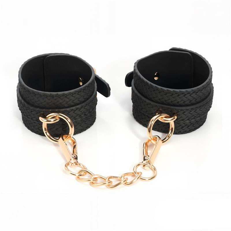 Weaving patterns wrist cuff Golden Chain