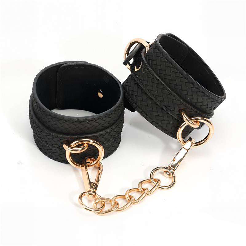 Weaving patterns wrist cuff Golden Chain