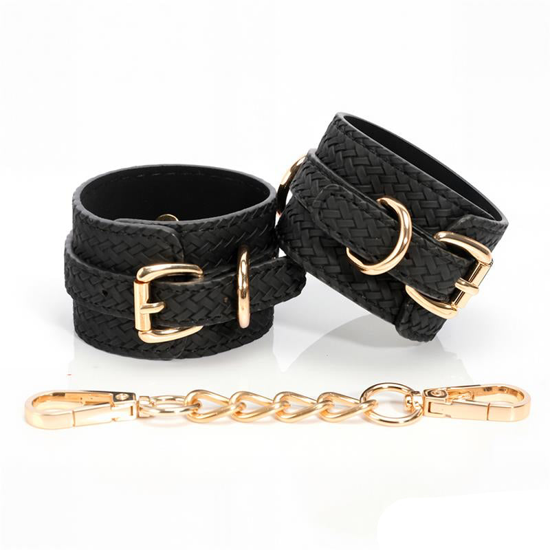 Weaving patterns wrist cuff Golden Chain