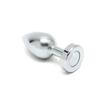 Butt Plug with Led Lights Pisa Silver