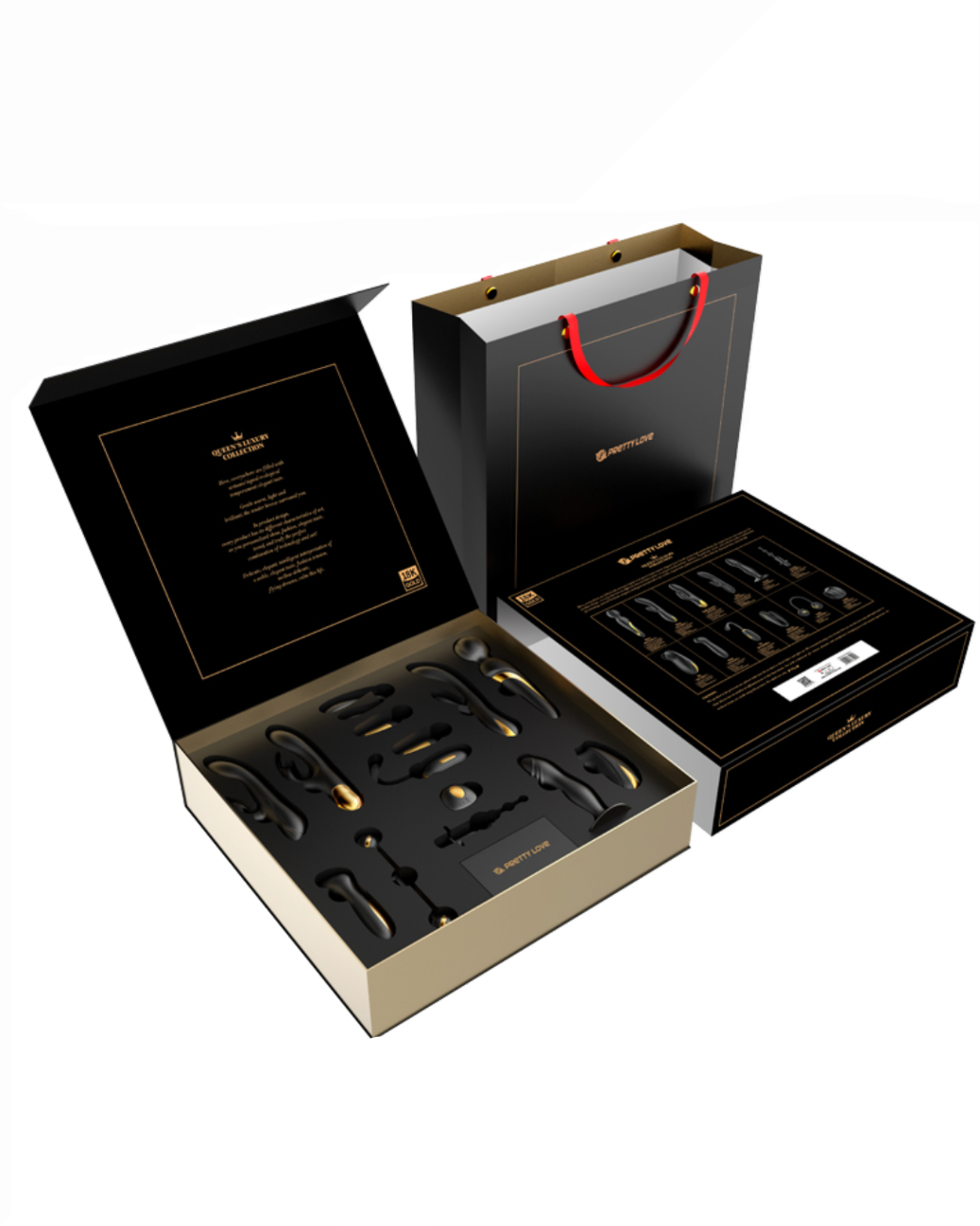 Queen's Luxury Set with 18k Gold
